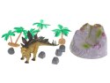 Figurki zwierzęta dinozaury 7szt + mata i akcesoria zestaw