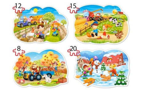 CASTORLAND Puzzle 4w1 Four Seasons - Cztery Pory Roku