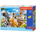 CASTORLAND Puzzle 260el. African Selfiey - Afrykańskie zwierzęta