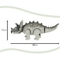 Dinozaur Triceratops chodzi świeci ryczy