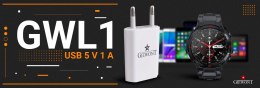 ŁADOWARKA USB 5V 1A GIEWONT DO SMARTWATCHY GWL1